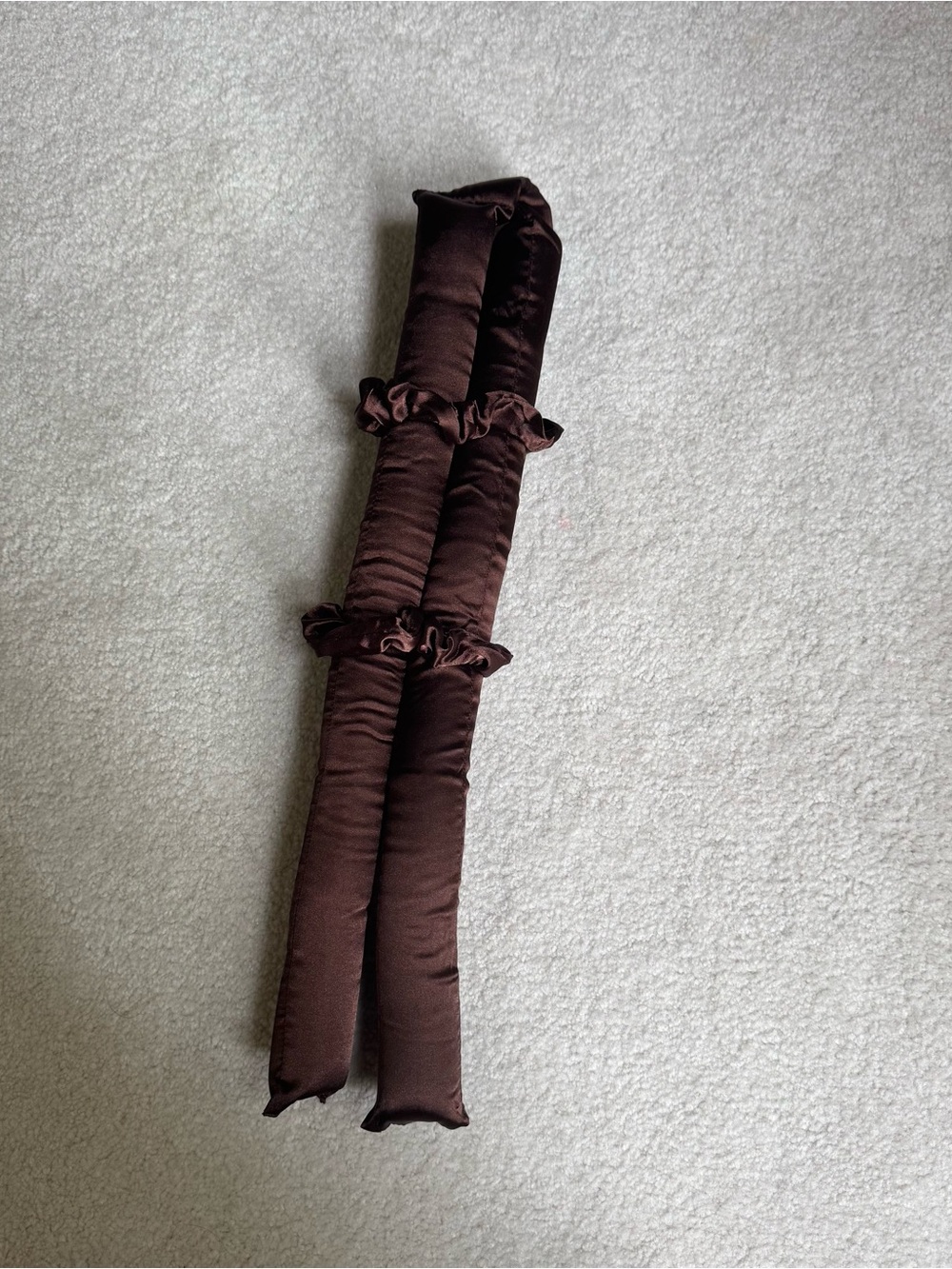 Brown Satin Heatless Curler